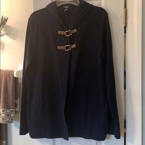 Chaps size XL hooded jacket Navy Blue